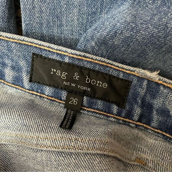 Rag & Bone Farrah Ankle Cigarette Raw Hem Jeans Size 26 - Picture 9 of 10